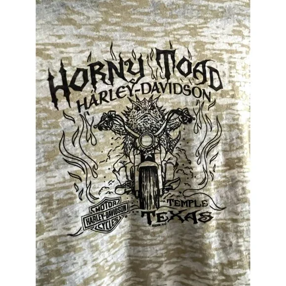 Horn Toad Harley Davidson T-shirt Womens Temple Texas 3XLTeen? - Picture 6 of 16